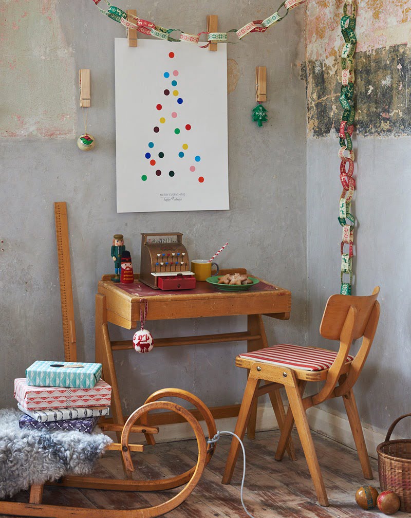 Coloured One Two Tree Christmas print Coloured One Two Tree Christmas print