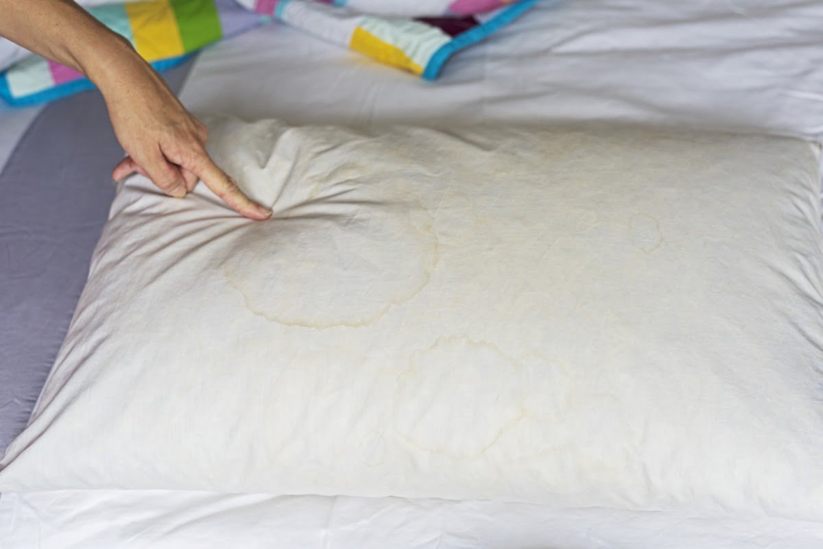 Old, dirty pillow