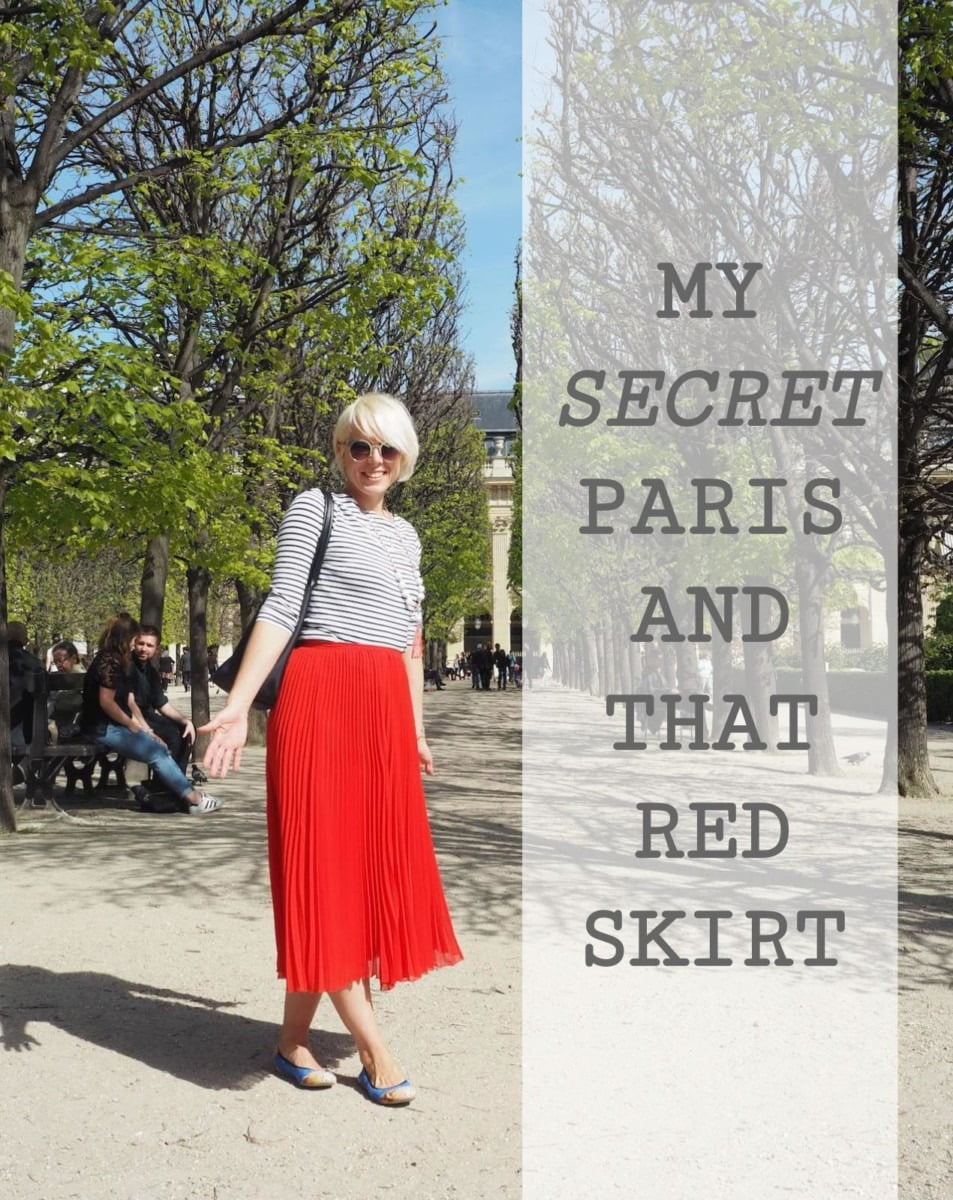 My Secret Paris: Palais Royal and THAT red skirt by stylist + Blogger maxine Brady My Secret Paris and that red skirt