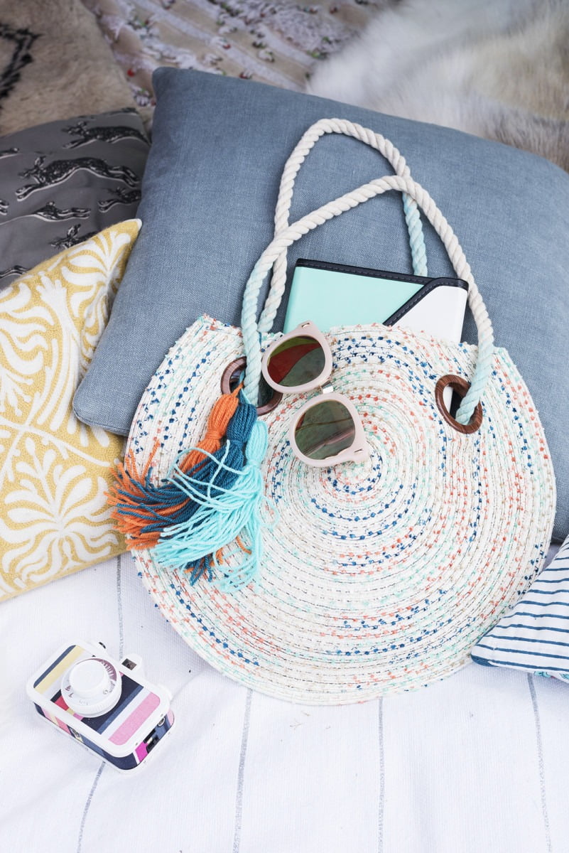 Interior Stylist + Home Blogger Maxine Brady gives her glamping guide - with tips on what to pack and ideas on where to stay. With a Nisi Living giveaway. A summery bag; ready for glamping