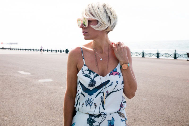 Maxine Brady at Brighton beach inspiring happiness