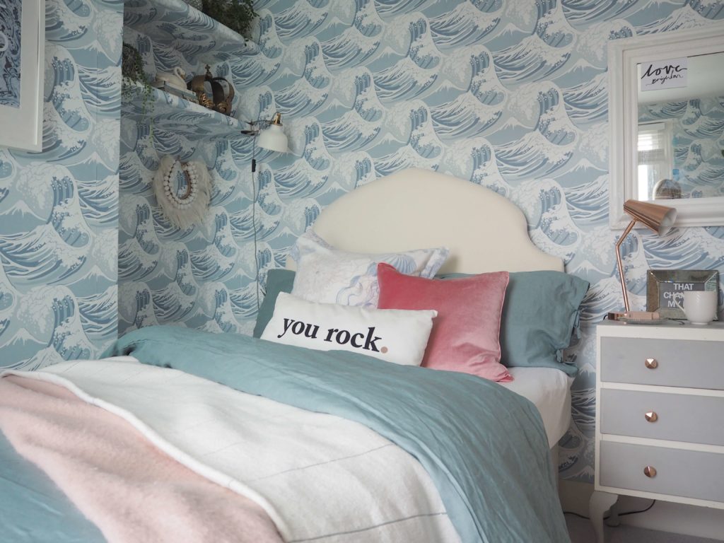 Come take the tour of my seascape bedroom and see what ideas you can take-away for your bedroom at home by interior stylist and blogger Maxine Brady
