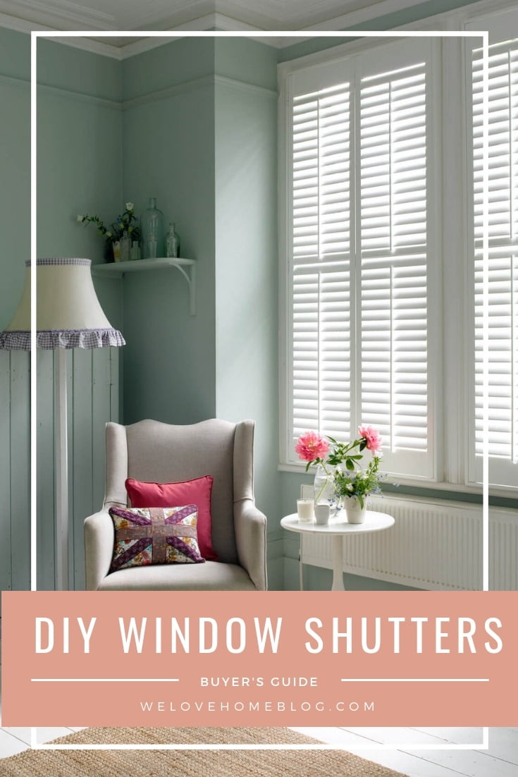 Expert advice on how to buy window shutters, DIY guide on to fit them transforming your home on budget by interior stylist & blogger Maxine Brady 