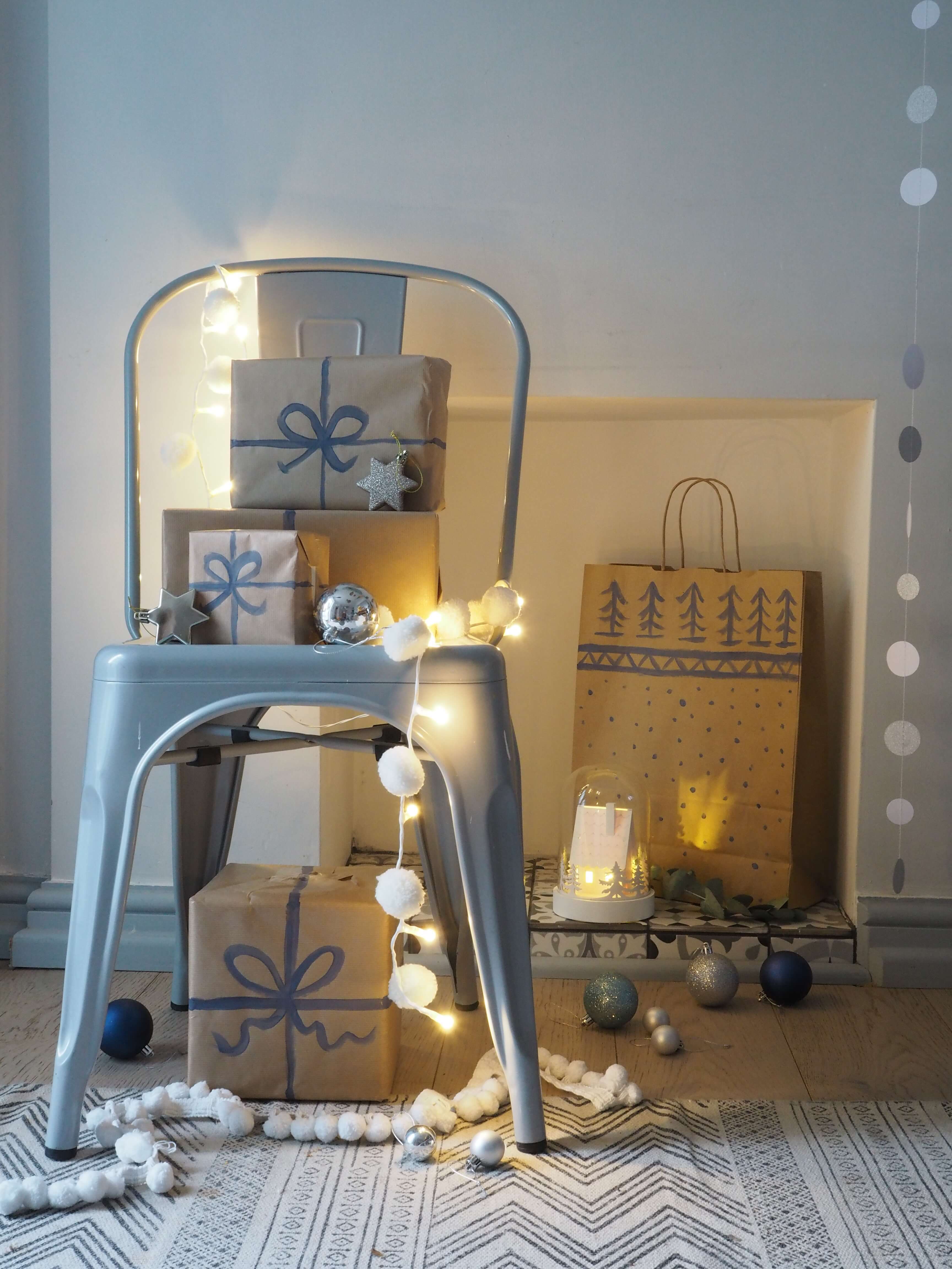 Why not try this easy DIY Christmas gift wrapping idea by Interior Stylist Maxine Brady from lifestyle blog www.welovehomeblog.com