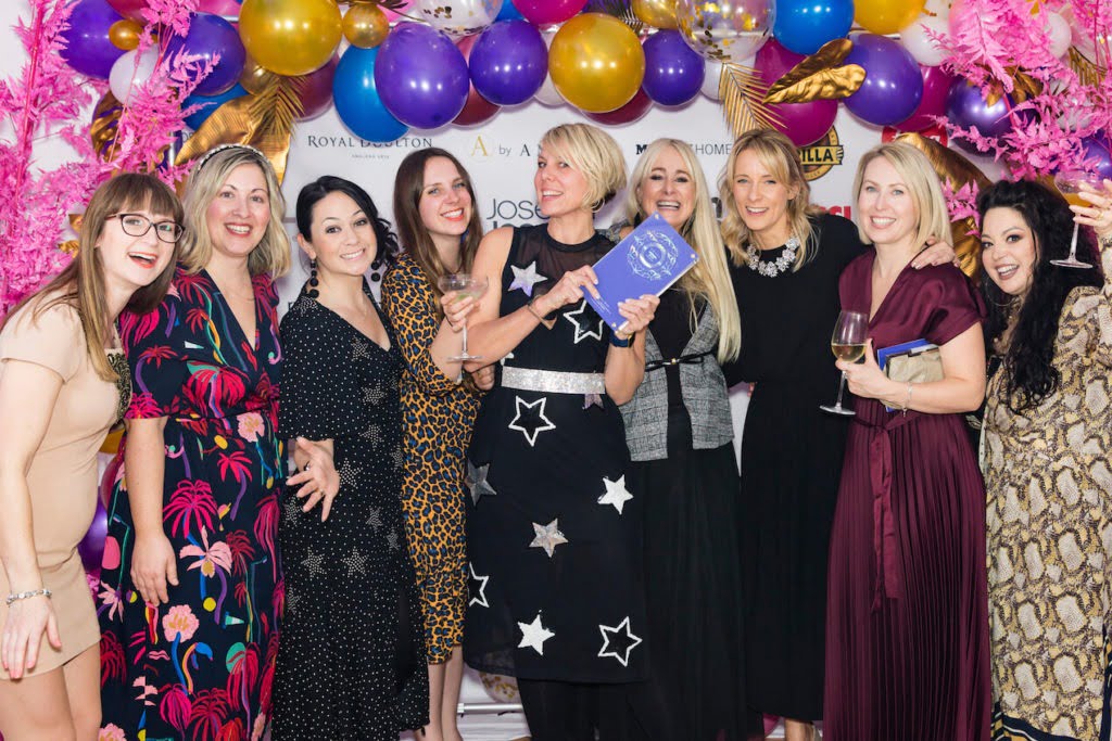 Maxine Brady from We Love Home wins Best interior Lifestyle Blog award at the Amara 2019 Blogging awards in London 