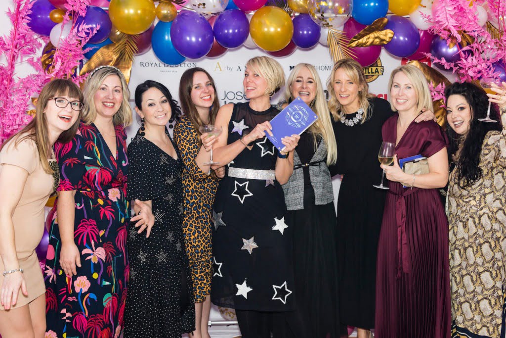 Maxine Brady from We Love Home wins Best interior Lifestyle Blog award at the Amara 2019 Blogging awards in London