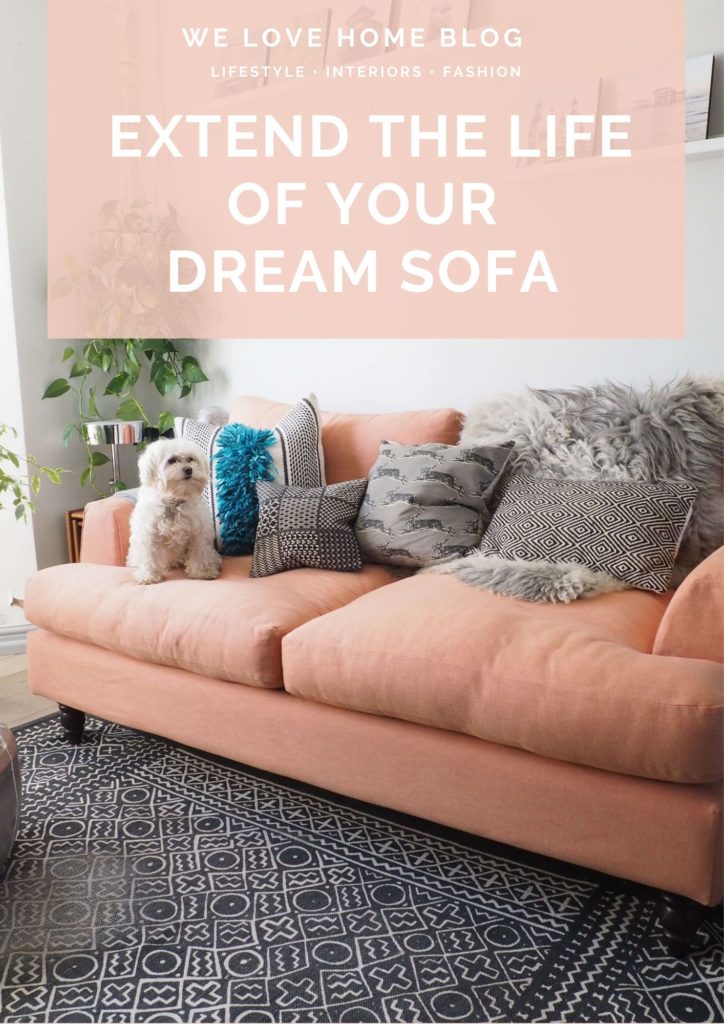 Why not extend the life of your sofa with minimal hassle and fuss with made-to-measure covers from Plumbs says interior stylist Maxine Brady