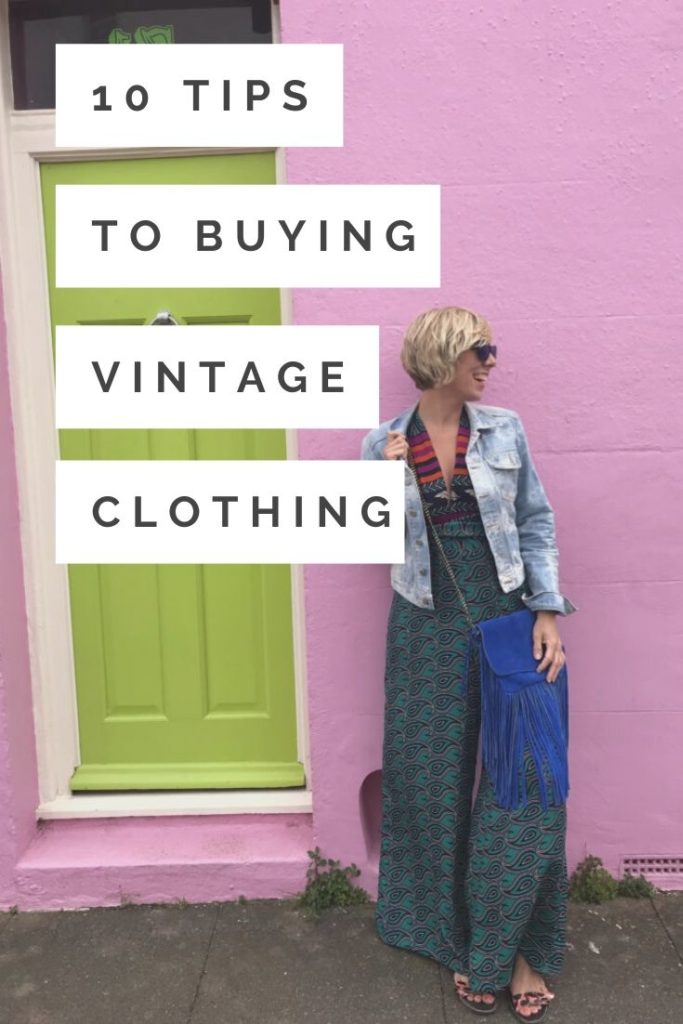 Top 10 tips on how buy vintage clothing that really suits you whatever your size or age by award winning lifestyle blogger Maxine Brady from We Love Home