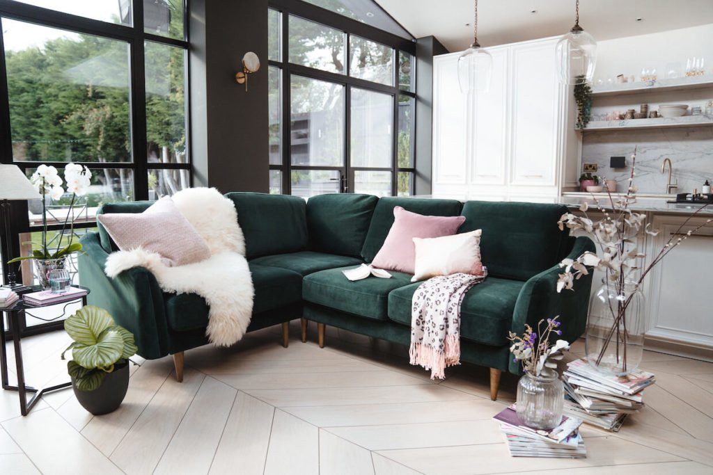 Behind the scenes - styling for snug sofa. Interior Stylist Maxine Brady shares her latest interior styling project with lots of interior inspiration for you