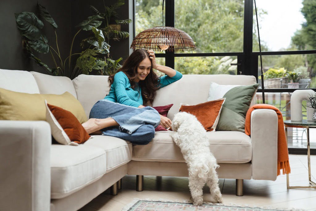 Behind the scenes - styling for snug sofa. Interior Stylist Maxine Brady shares her latest interior styling project with lots of interior inspiration for you