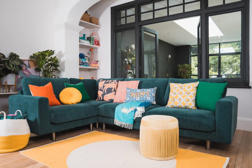 Behind the scenes - styling for snug sofa. Interior Stylist Maxine Brady shares her latest interior styling project with lots of interior inspiration for you