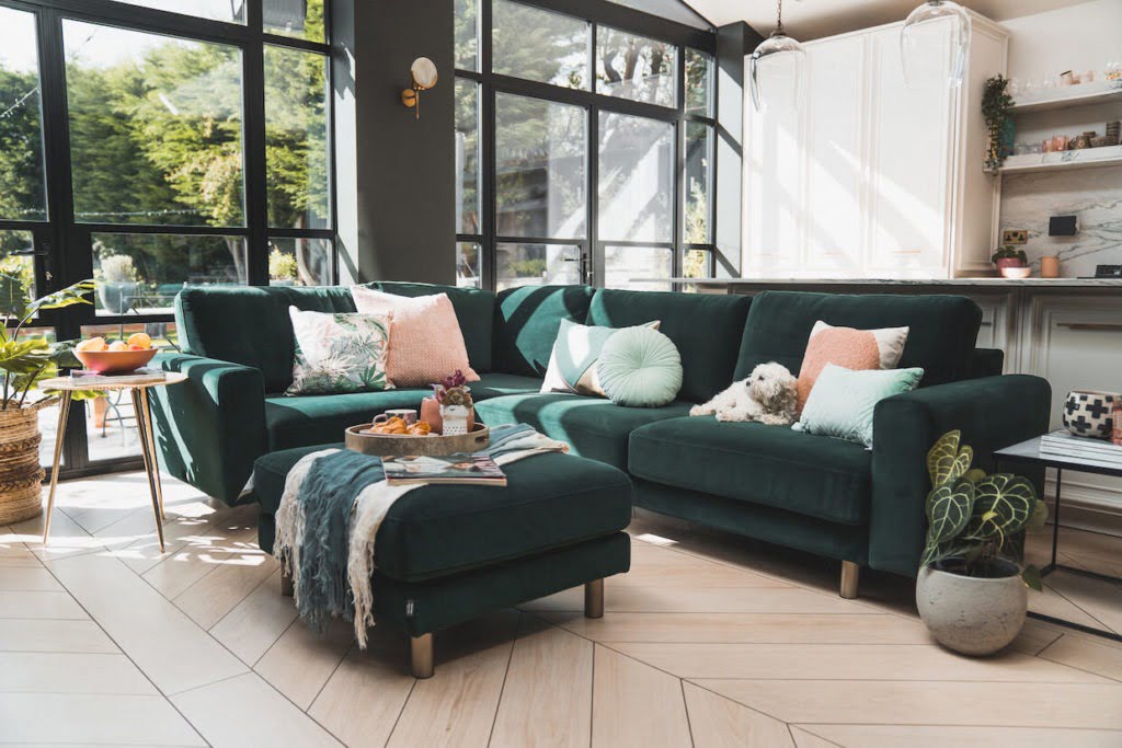 Behind the scenes - styling for snug sofa. Interior Stylist Maxine Brady shares her latest interior styling project with lots of interior inspiration for you