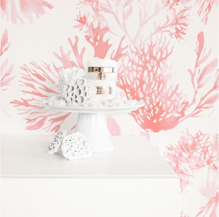 Be the first to see the plans for my bedroom makeover- (hint it has a coral wallpaper!) Pink coral wallpaper