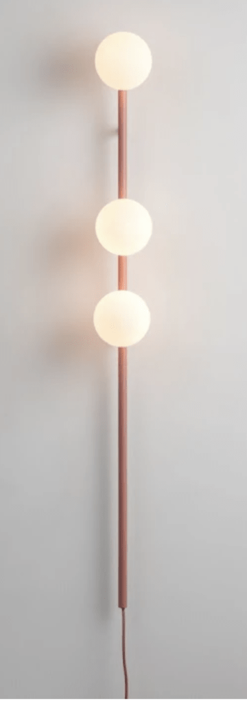 Be the first to see the plans for my bedroom makeover- (hint it has a coral wallpaper!) pink art decor light fitting modern