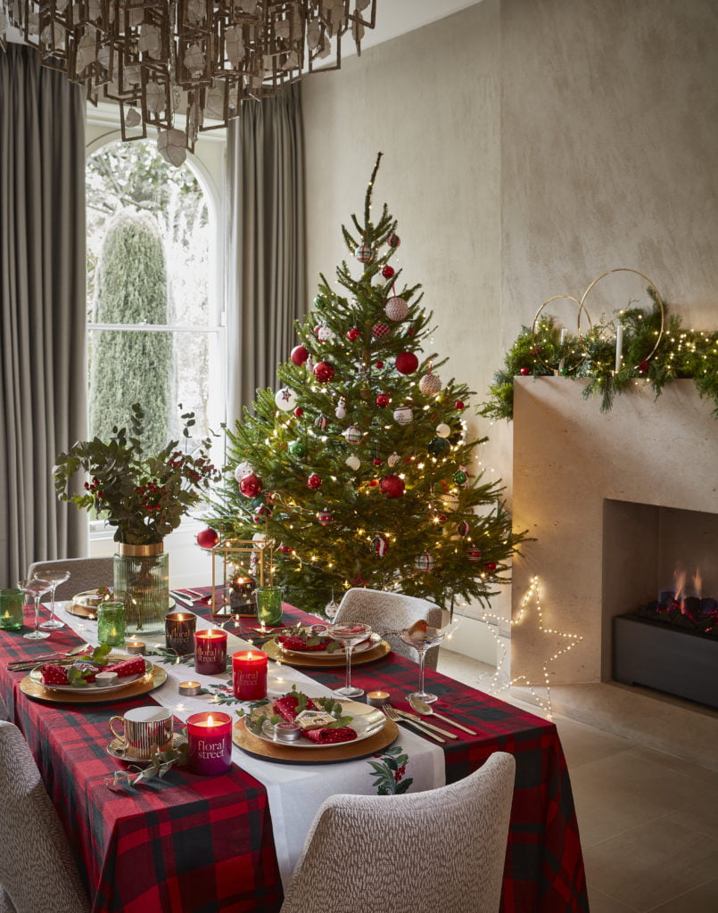 Christmas interior and props styling for Floral Street by Art Director Maxine Brady London & Brighton.