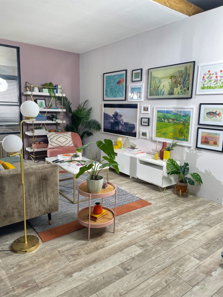 3 ways to hang your gallery wall around your TV by interior stylist Maxine Brady