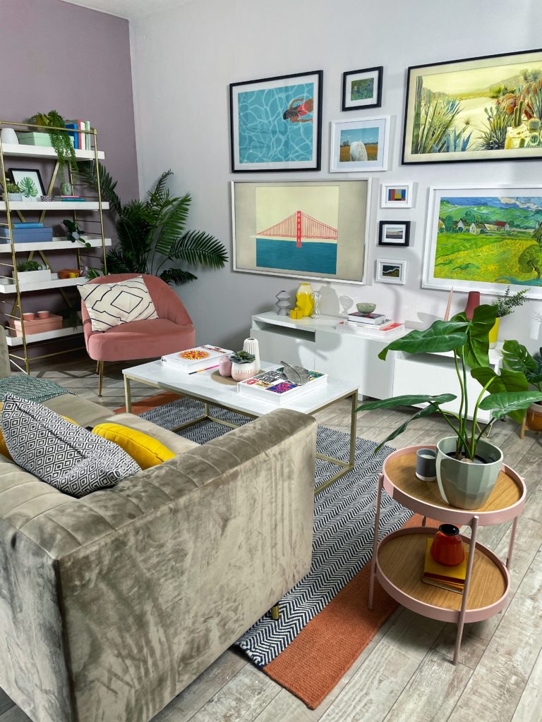 3 ways to hang your gallery wall around your TV by interior stylist Maxine Brady
